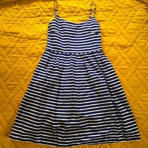 J.Crew Blue Striped Linen Sundress